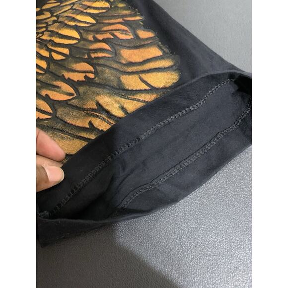 Harley Davidson Bald Eagle Biker Modern Boot Single Stitch AOP Tee Size XL - Picture 15 of 15